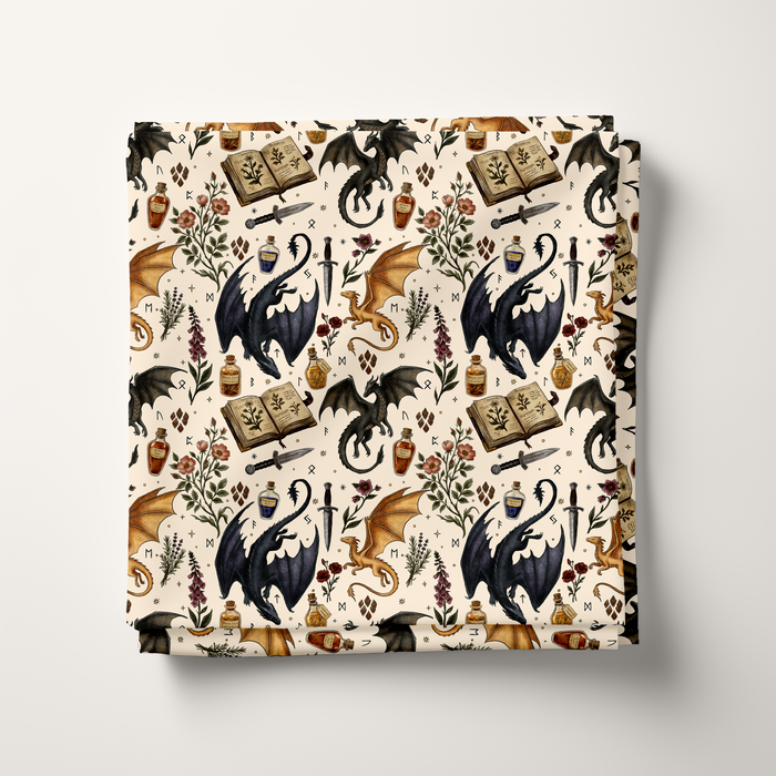 Dragon Apothecary Cotton Fabric