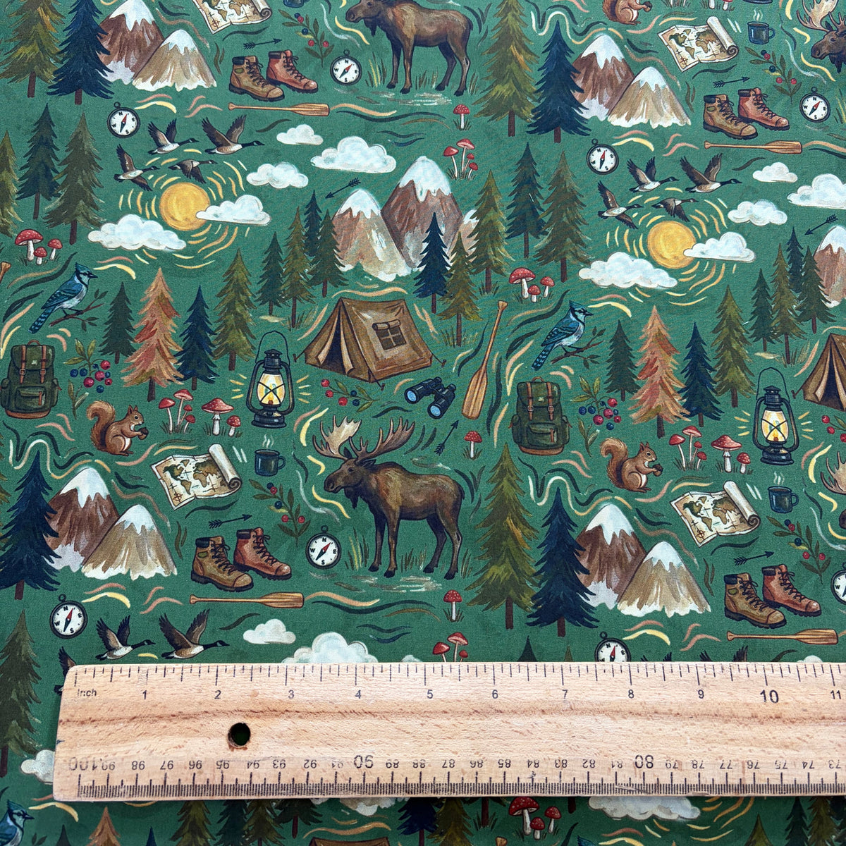 Mountain Adventure Woodland Cotton Fabric