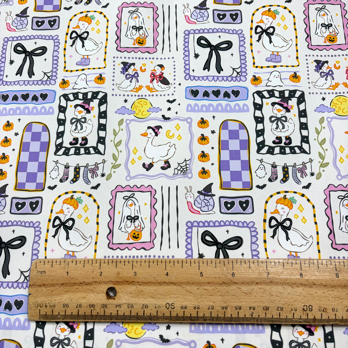 Halloween Silly Goose Cotton Fabric