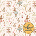 Ballerina Mouse Cotton Fabric
