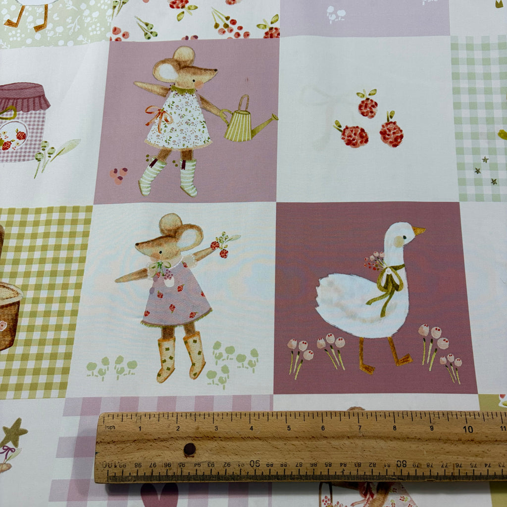 Little Mouse Cheaters Quilt Cotton Fabric