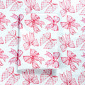 Pink Bows Cotton Fabric