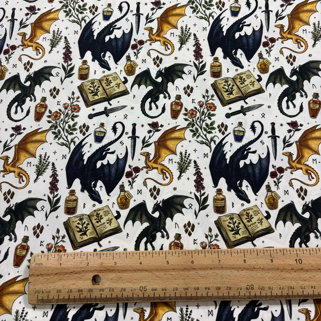 Dragon Apothecary Cotton Fabric