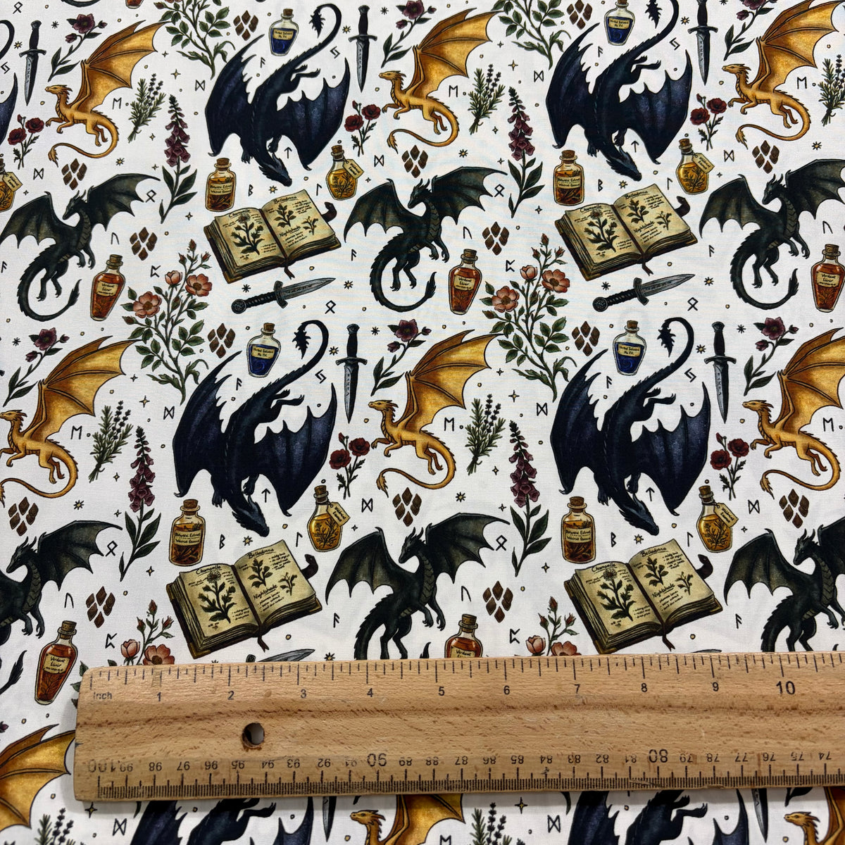 Dragon Apothecary Cotton Fabric