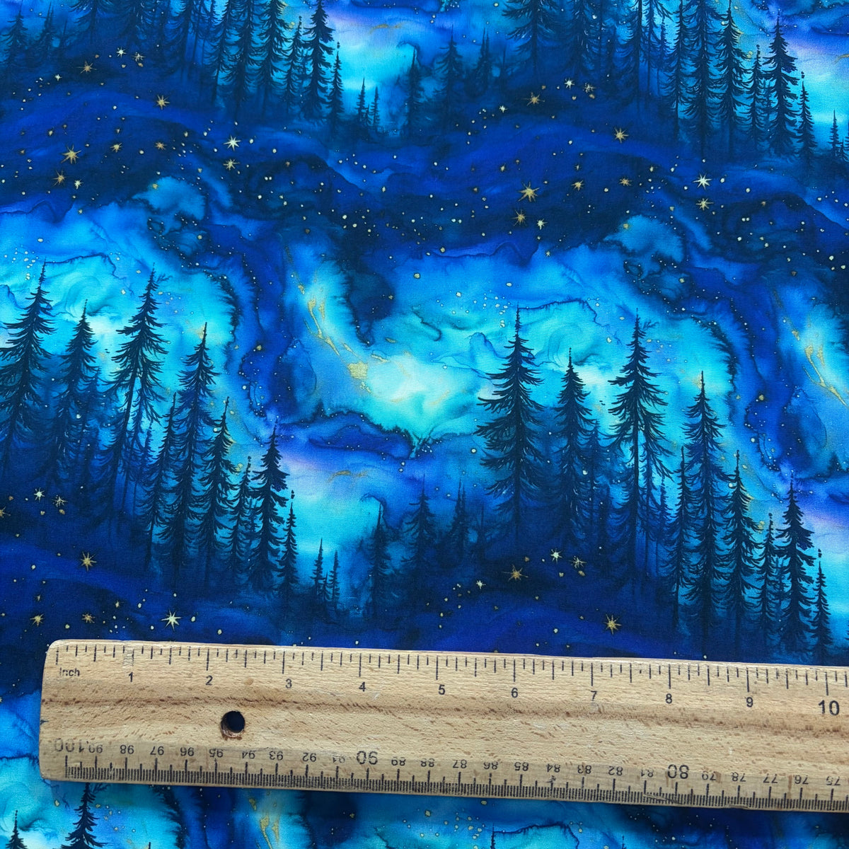 Enchanted Midnight Forest Cotton Fabric