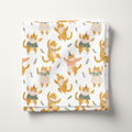 Dancing Cats Cotton Fabric