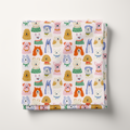Doodle Dog Cotton Fabric
