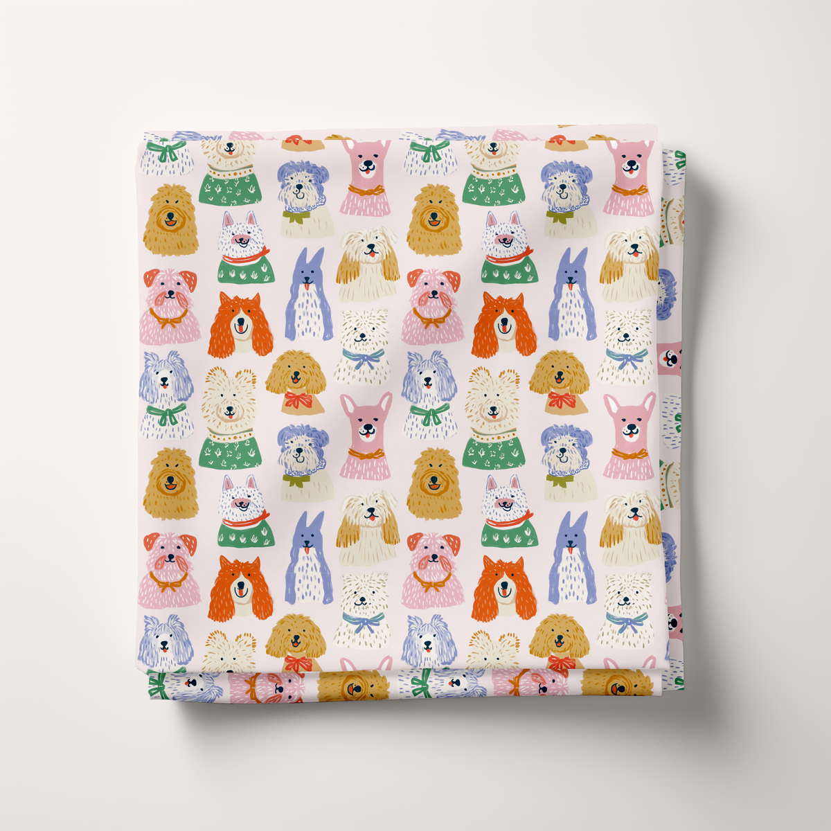 Doodle Dog Cotton Fabric
