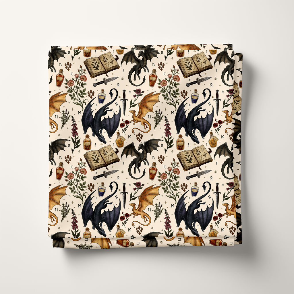 Dragon Apothecary Cotton Fabric