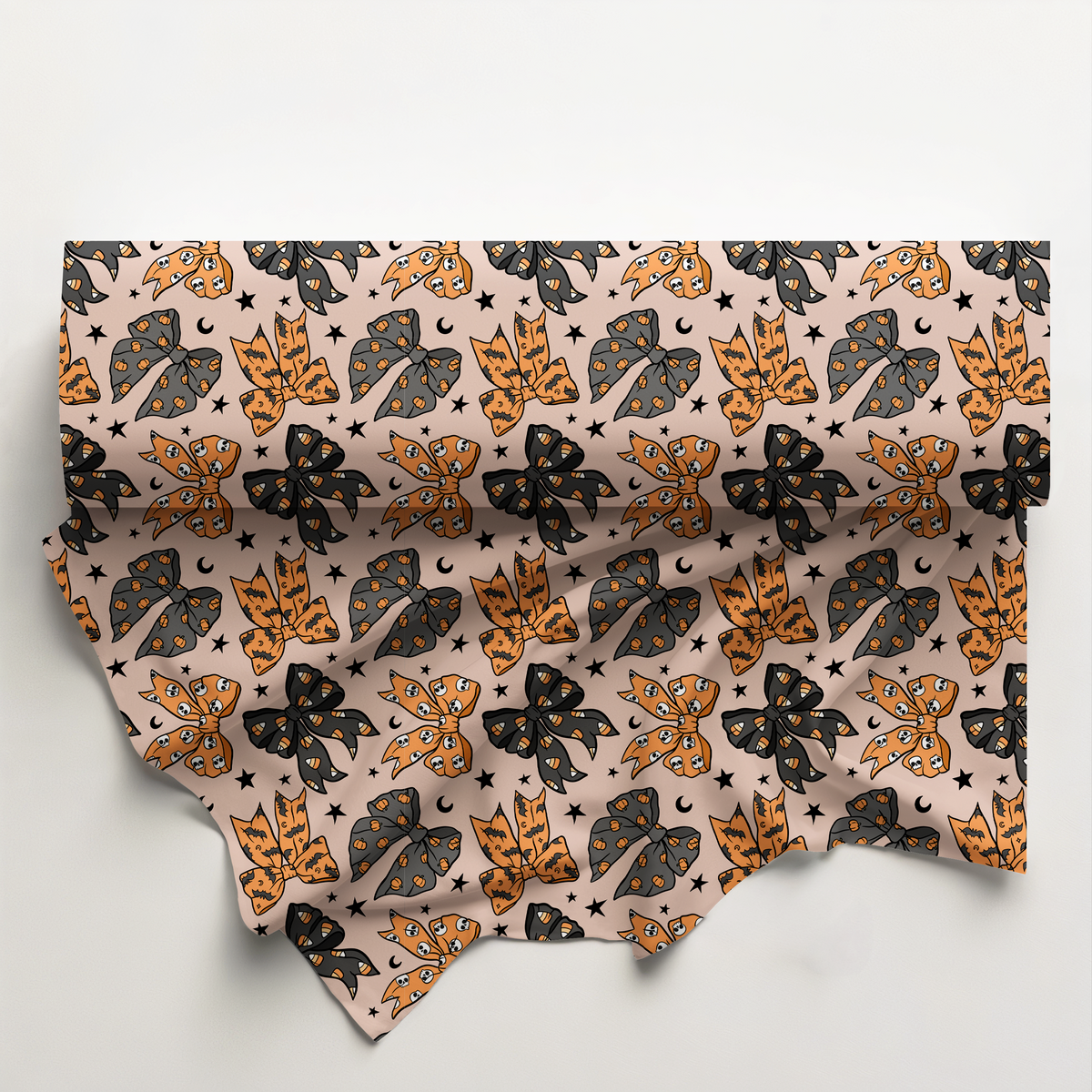 Halloween Bows Cotton Fabric