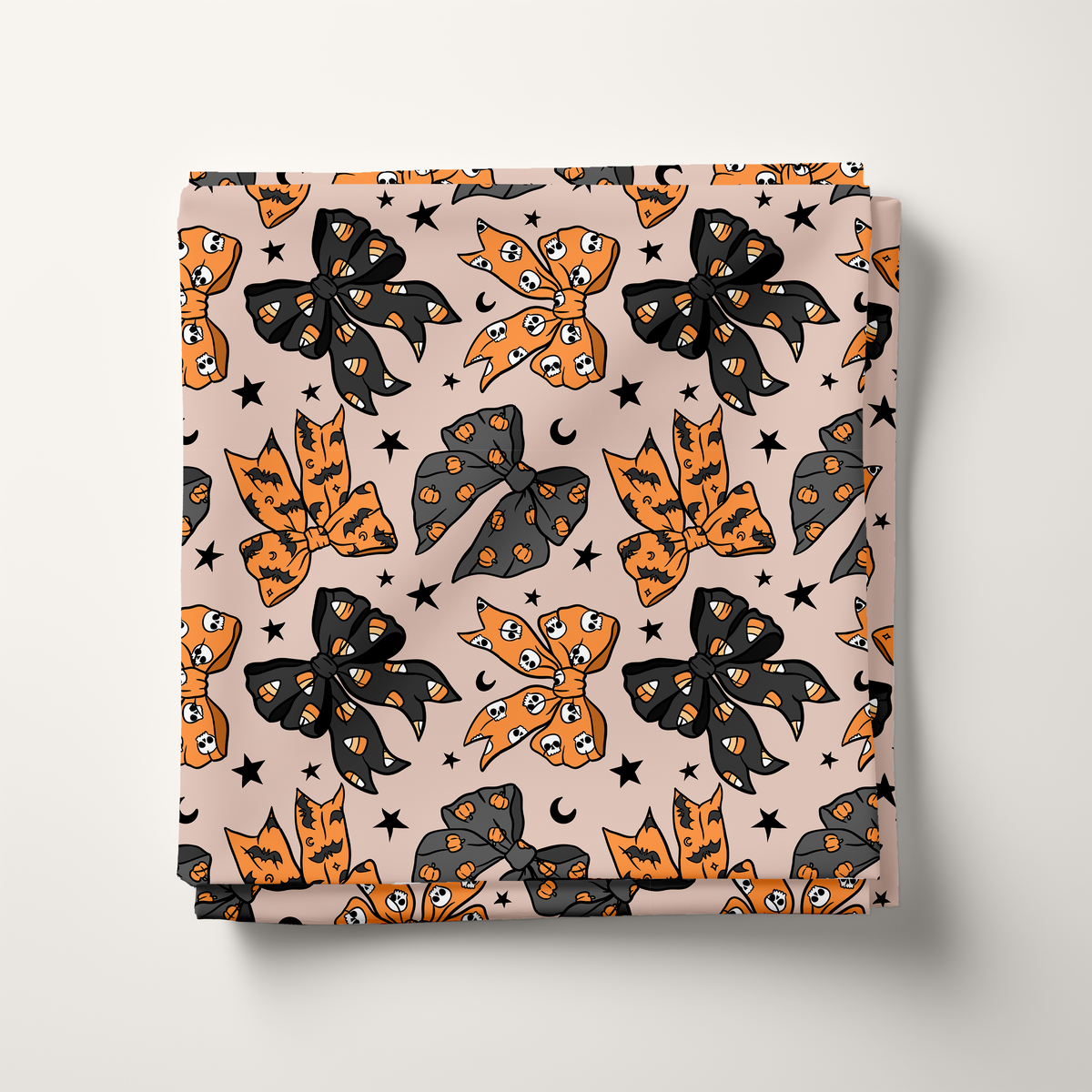 Halloween Bows Cotton Fabric