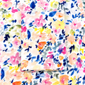 Bright Gouache Floral Cotton Fabric