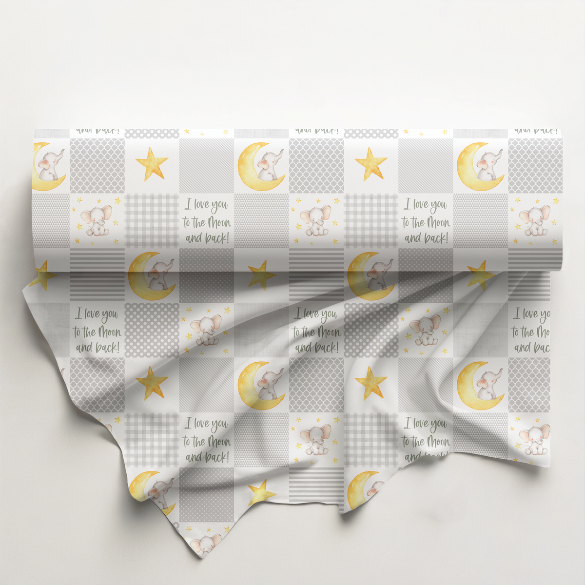 Little Elephant Cheaters Quilt Cotton Fabric