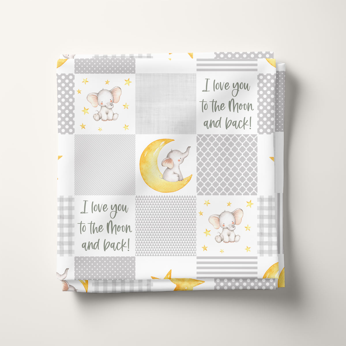 Little Elephant Cheaters Quilt Cotton Fabric