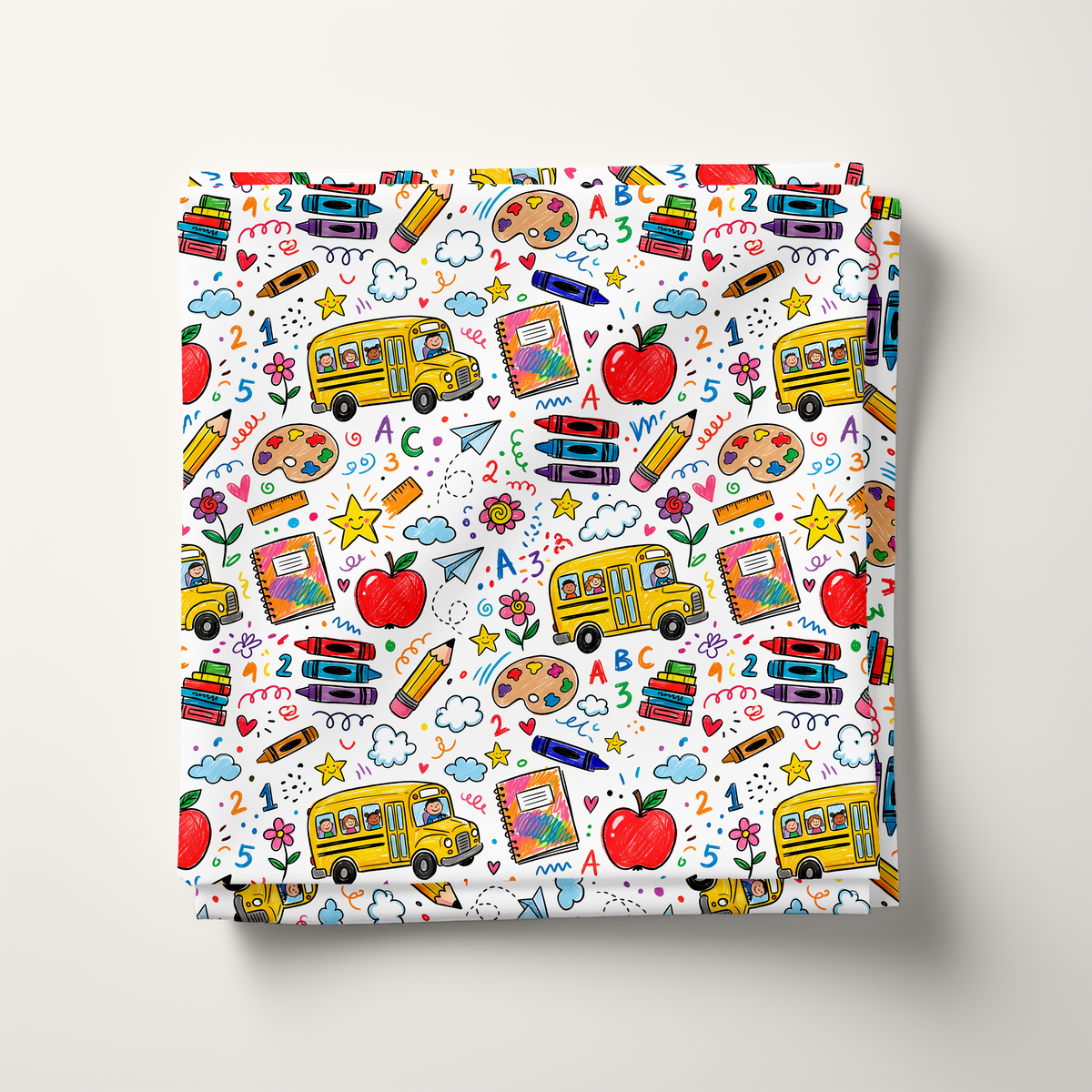 School Days Doodle Cotton Fabric