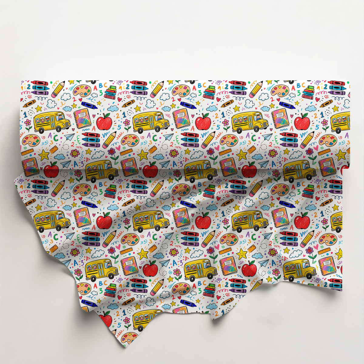 School Days Doodle Cotton Fabric