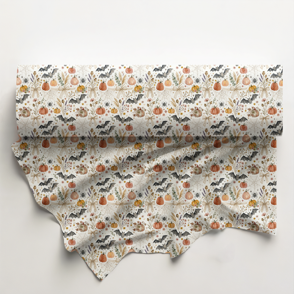 Boho Bat Cotton Fabric