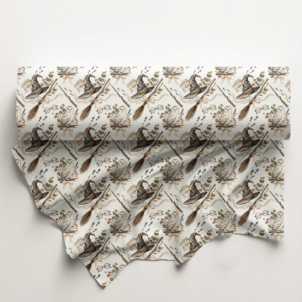 Boho Owl Cotton Fabric