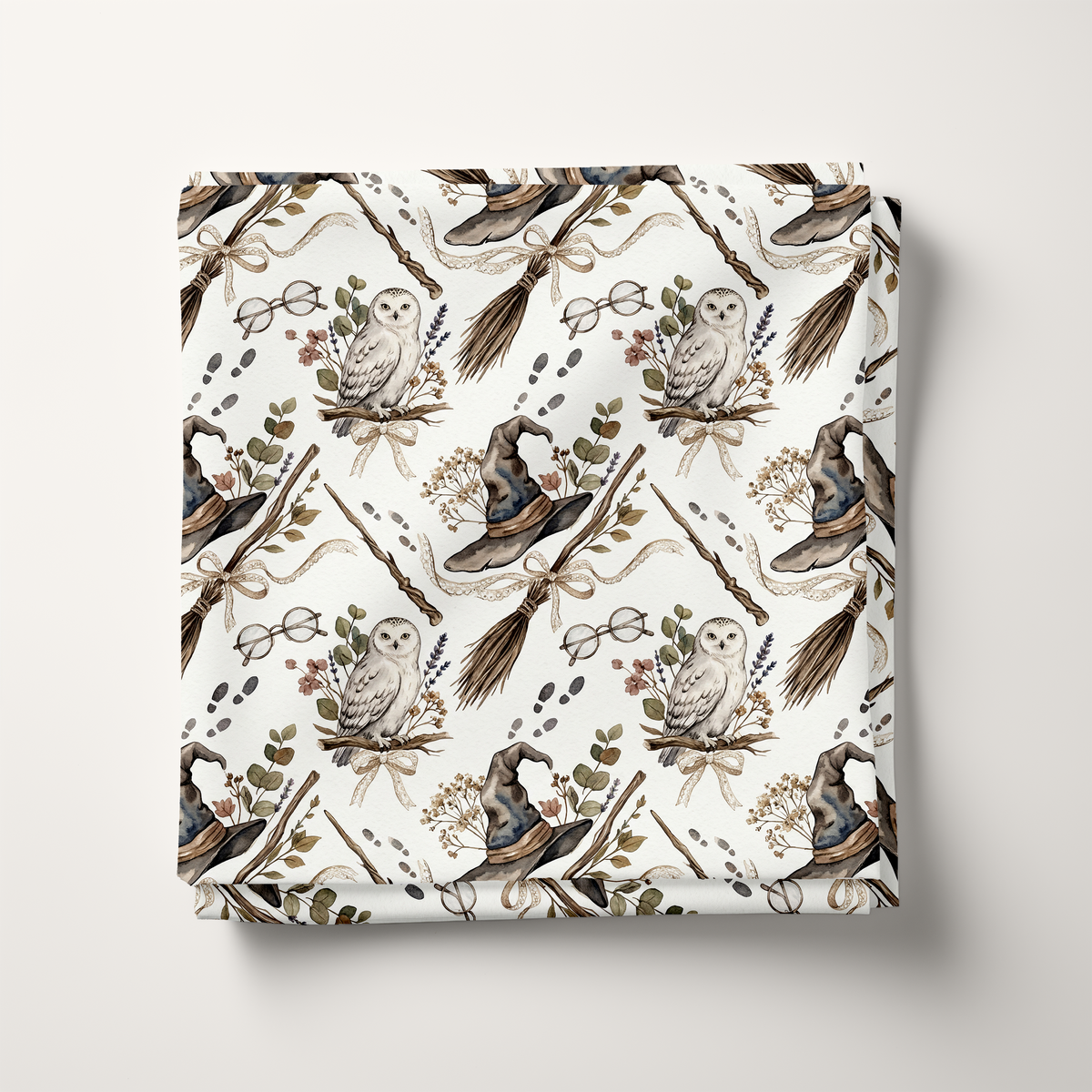 Boho Owl Cotton Fabric