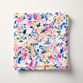 Bright Gouache Floral Cotton Fabric