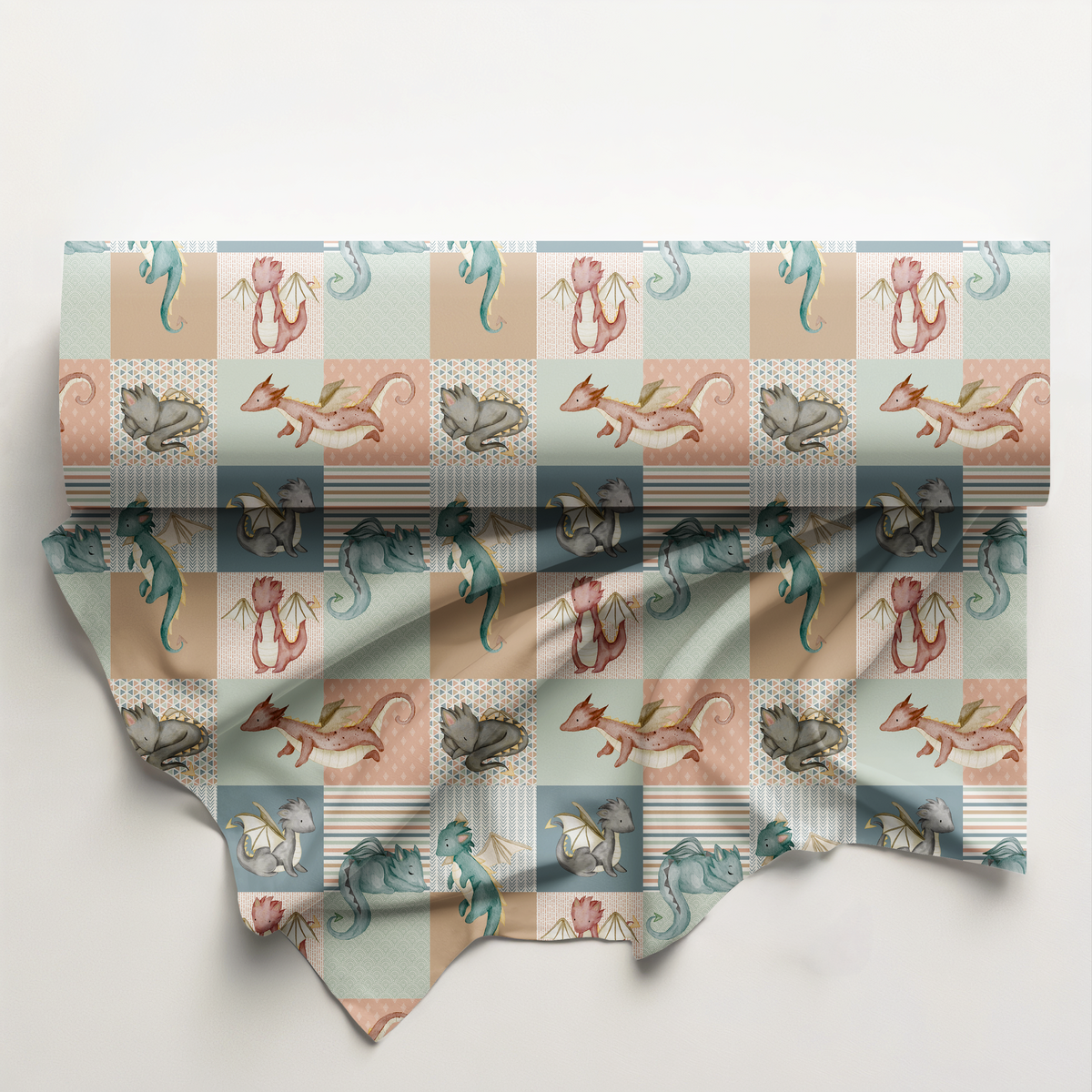 Dragon Cheaters Quilt Cotton Fabric