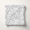 Monochrome Dragons Cotton Fabric