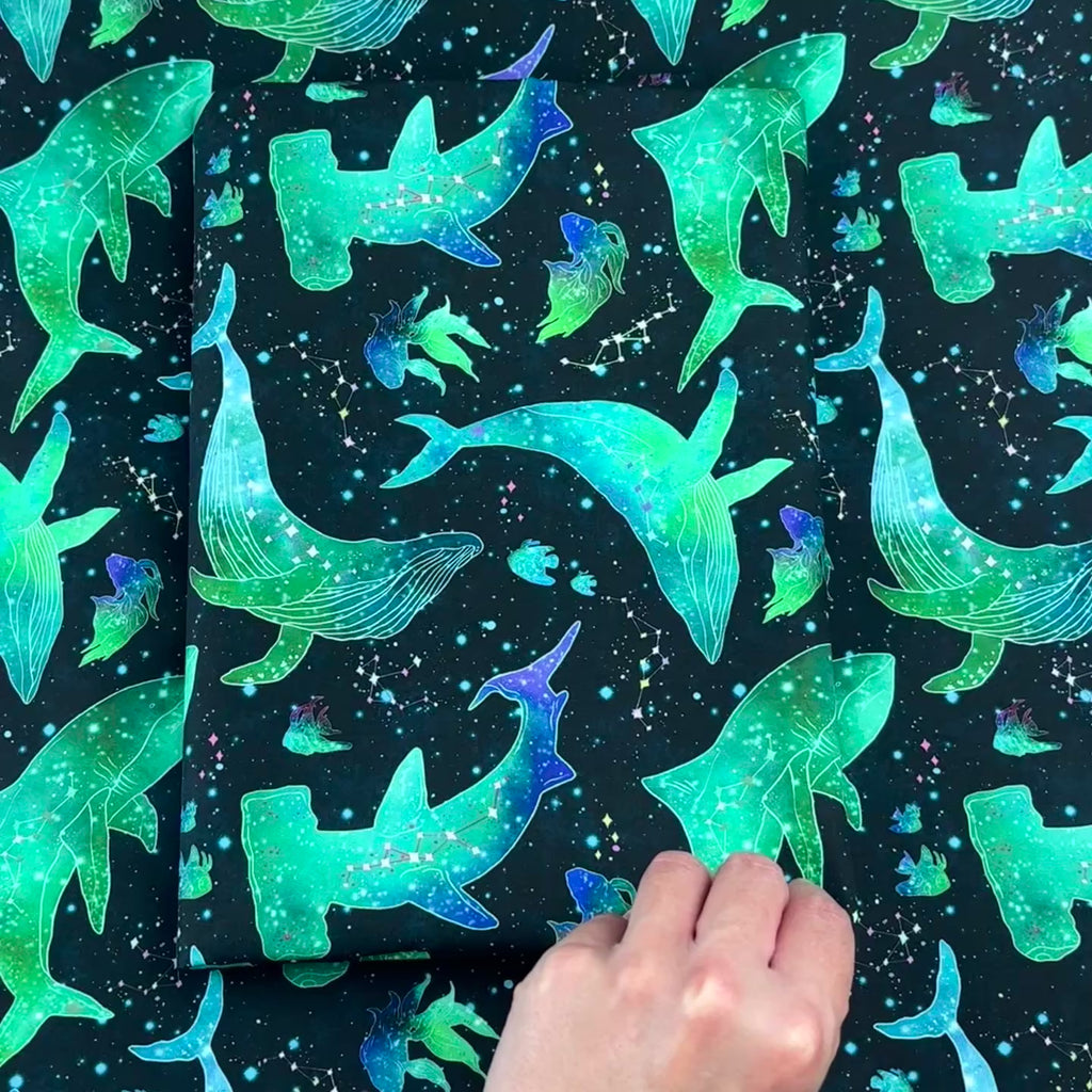 Galaxy Ocean Cotton Fabric