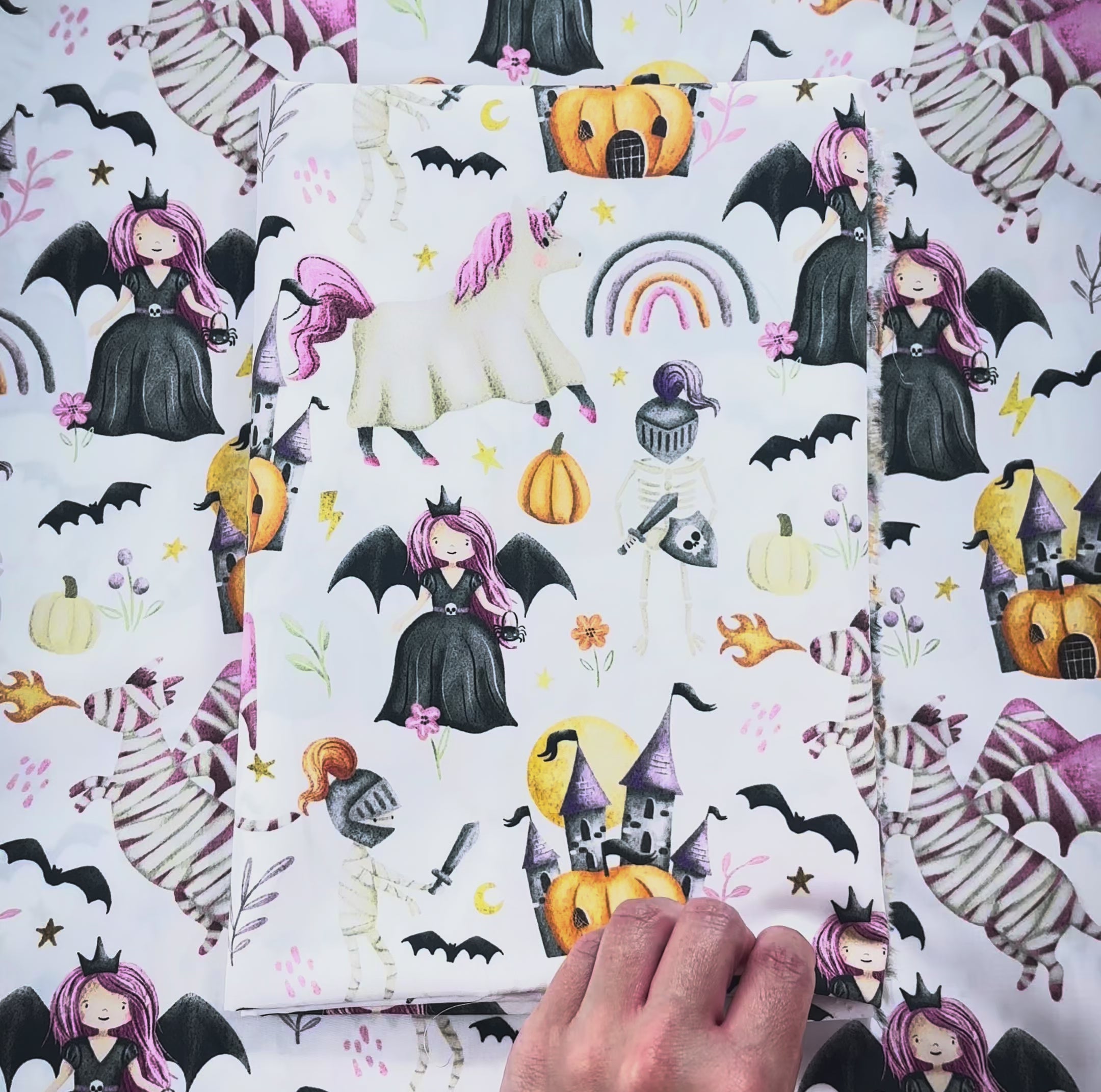 Halloween Bows Cotton Fabric