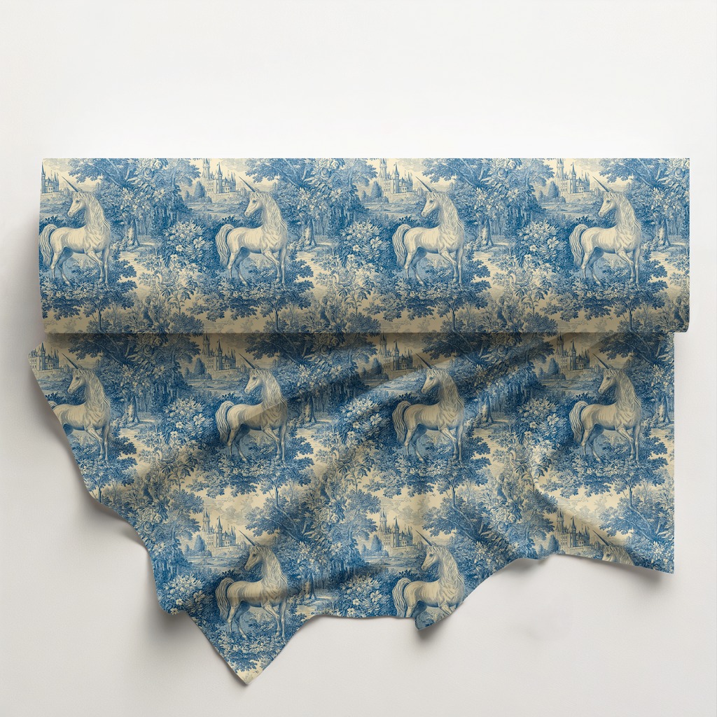 Toile Unicorn Cotton Fabric