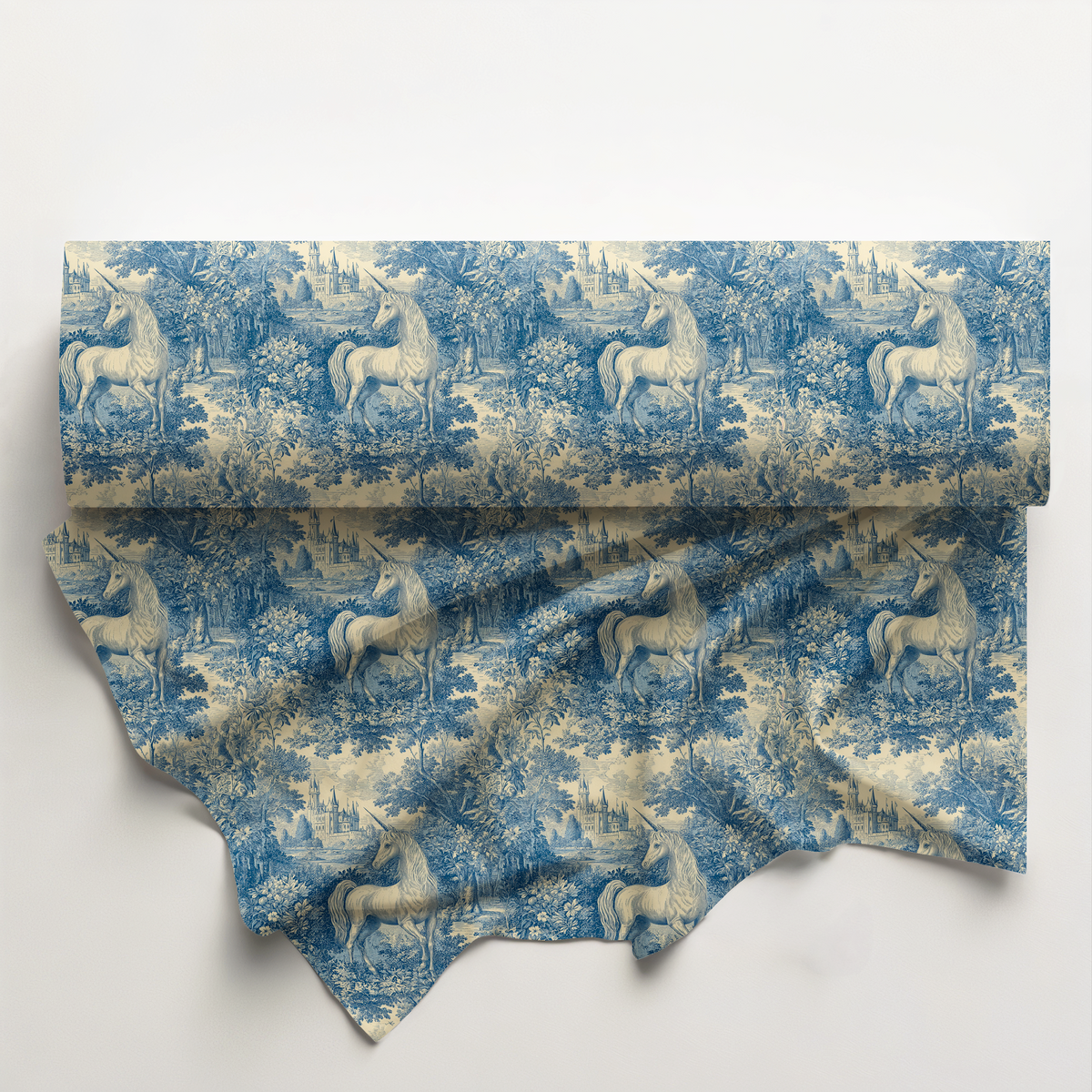 Toile Unicorn Cotton Fabric