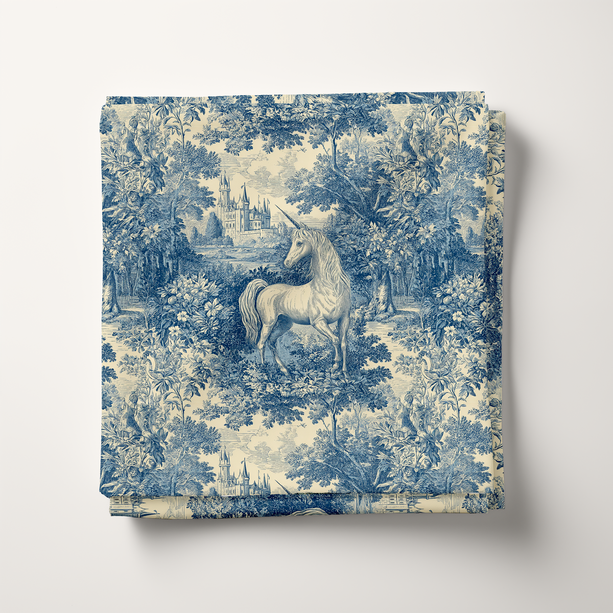 Toile Unicorn Cotton Fabric