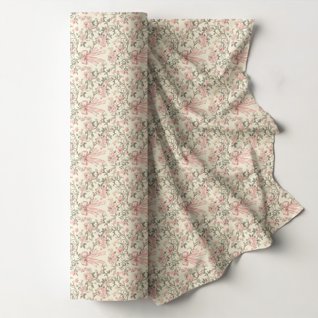 Vintage Bows Cotton fabric