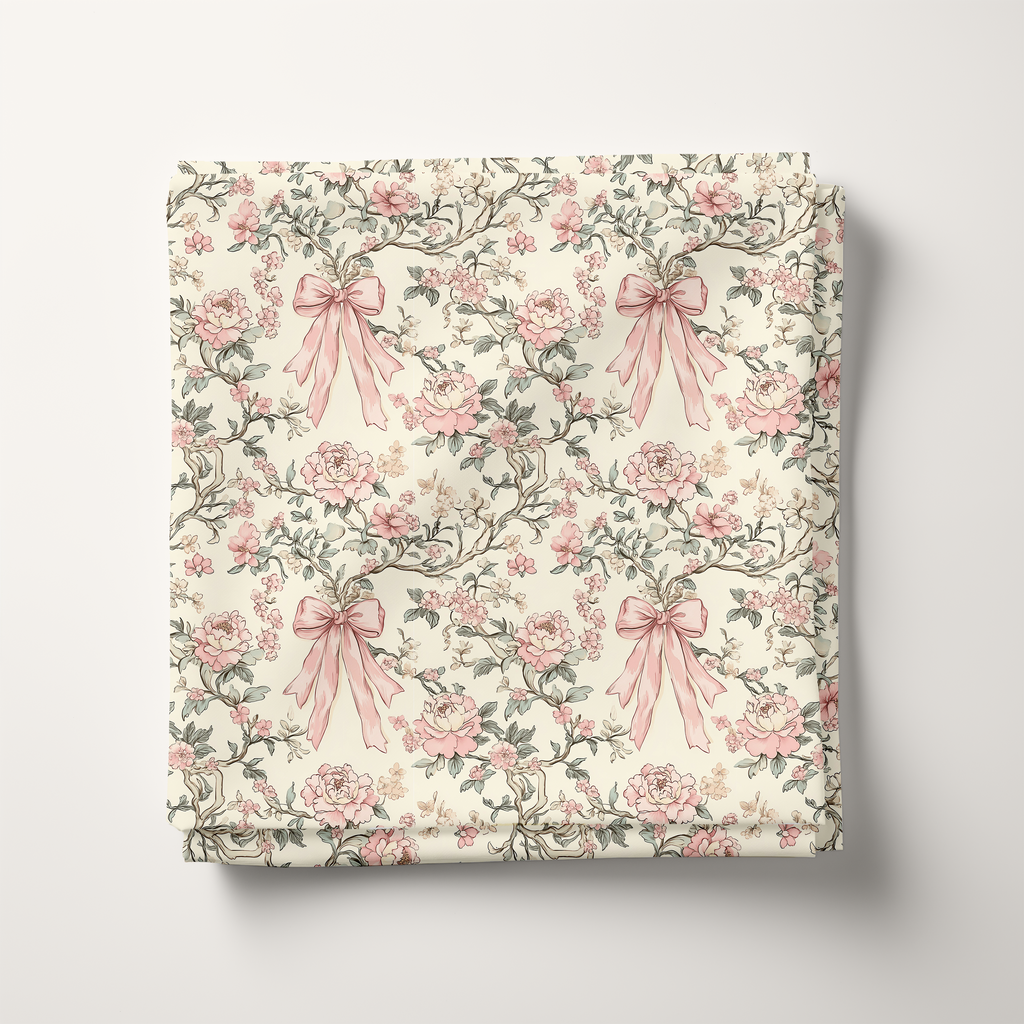 Vintage Bows Cotton fabric