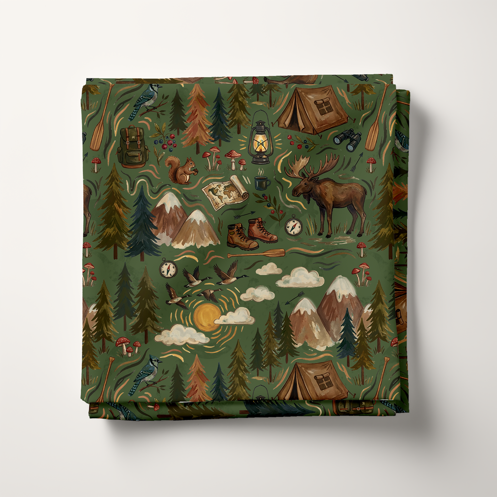 Mountain Adventure Woodland Cotton Fabric
